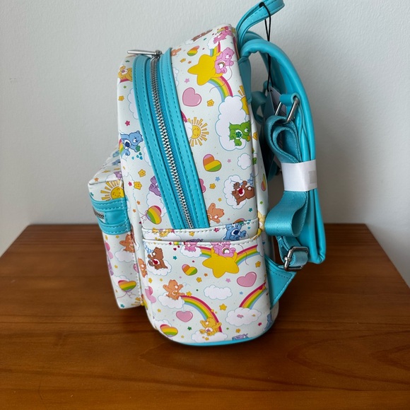 Loungefly 40th Anniversary Care Bears Rainbow Mini Backpack New One Size - Picture 7 of 12